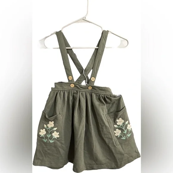 NWT MAINIO Green GOTS Organic 100% Cotton Alpine Skirt Y5/6 - Picture 4 of 14